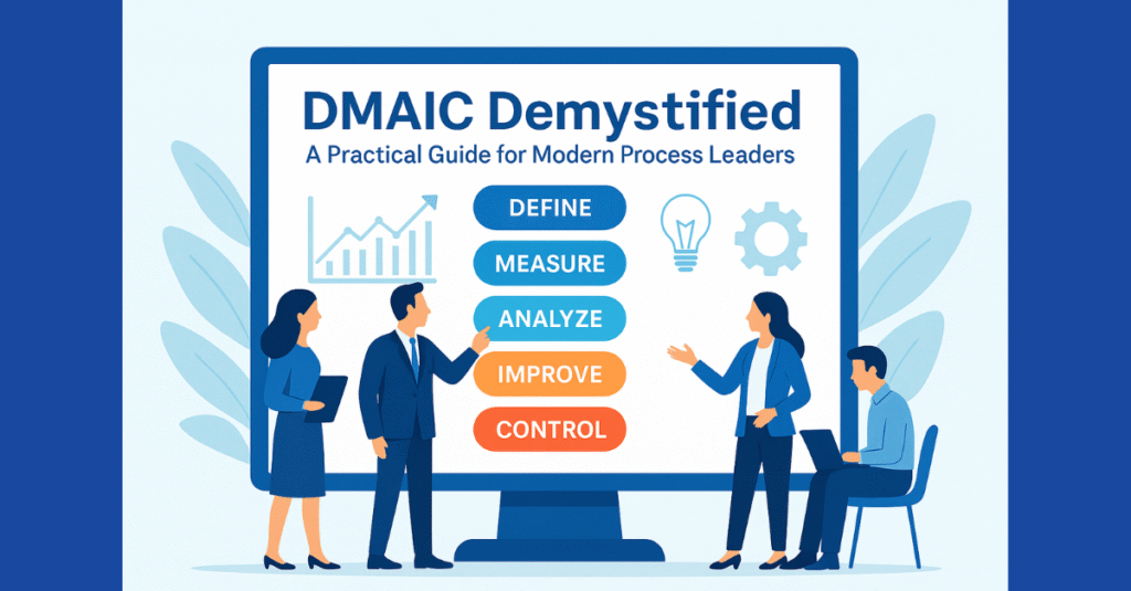DMAIC definition = Define, Measure, Analyse, Improve, Control